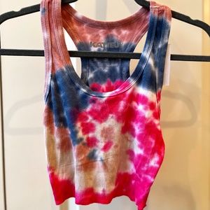 Katie J NYC Cropped Tye Dye Tank